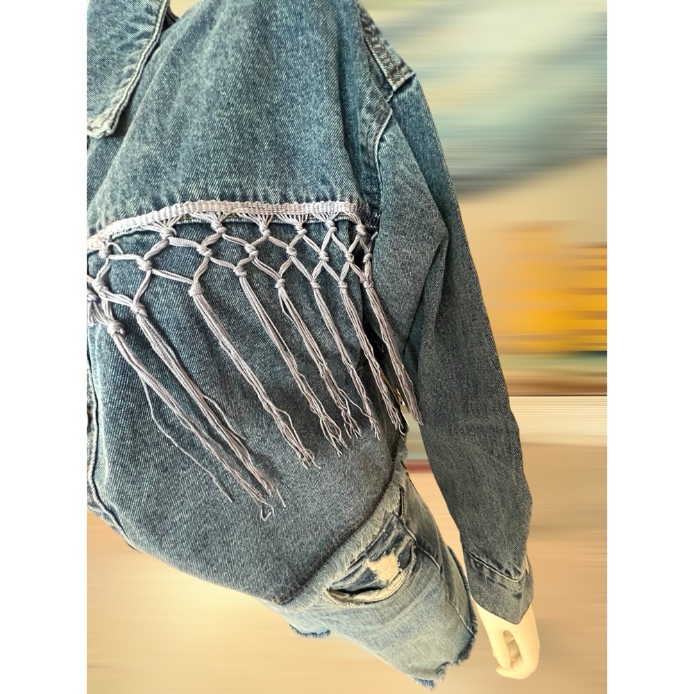BLUE VELVET Howdy Jean Jacket S M L - Picture 12 of 13